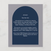 バジェットモダンタイポグラフィアーチミニマル結婚リスト (裏面)