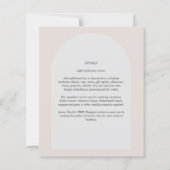 バジェットモダンタイポグラフィアーチミニマ結婚リスト (裏面)