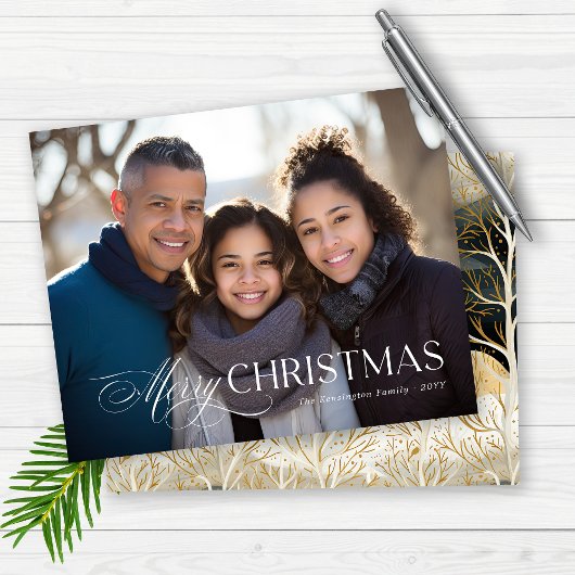 バジェットモダンタイポグラフィクリスマスホリデーフォト