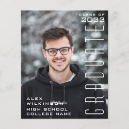 バジェットモダンタイポグラフィシンプルグラード招待状 チラシ