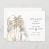 バジェットモダントロピカルツリーの日付を保存 (正面/裏面)