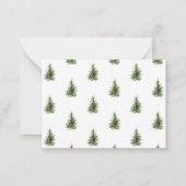 バジェットモダンノールビジネスクリスマスホリデーカード ノートカード (裏面)