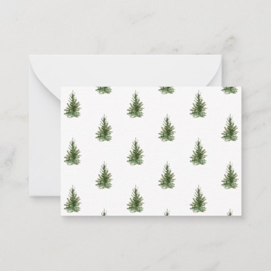 バジェットモダンノールビジネスクリスマスホリデーカード ノートカード (裏面)