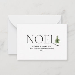 バジェットモダンノールビジネスクリスマスホリデーカード ノートカード