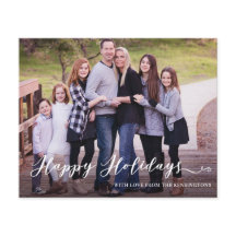 バジェットモダンハッピーホリデーズ手書き写真