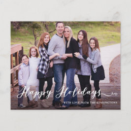 バジェットモダンハッピーホリデーズ手書き写真