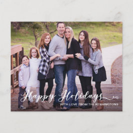 バジェットモダンハッピーホリデーズ手書き写真