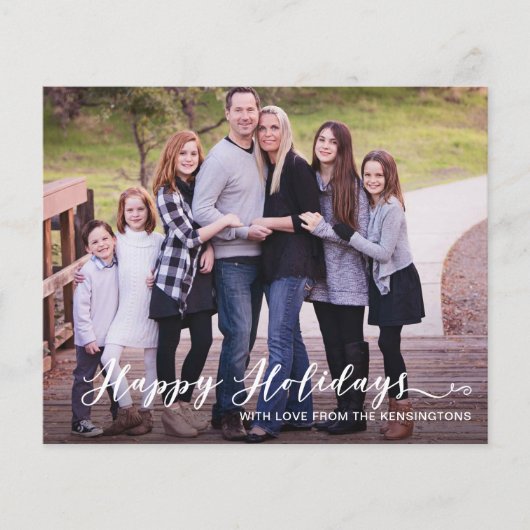 バジェットモダンハッピーホリデーズ手書き写真 (正面)