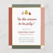 バジェットモダンパステル&金ゴールドツリークリスマスパーティー (正面)