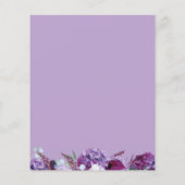 バジェットモダンパープルフローラジオメト結婚リ (裏面)