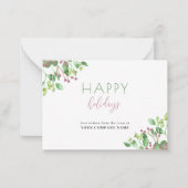 バジェットモダンビジ企業のネス・ホリデー・カード ノートカード (正面)