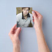 バジェットモダンビッグネーム写真卒業パーティーVER チラシ (手)