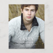 バジェットモダンビッグネーム写真卒業パーティーVER チラシ (正面)