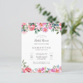 バジェットモダンピンク牡丹花ブライダルシャワー (スタンド正面)