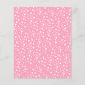 バジェットモダンピンク牡丹花ブライダルシャワー (裏面)