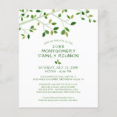 バジェットモダンファミリー懇親会ツリー招待状 (正面)