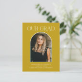 バジェットモダンフォトイエローアーチ卒業 ポストカード (スタンド正面)