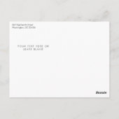 バジェットモダンフォトイエローアーチ卒業 ポストカード (裏面)