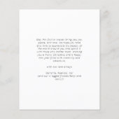 バジェットモダンフォトオーバーレイクリスマスカード (裏面)