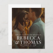 バジェットモダンフォトオーバーレイ結婚式 (正面/裏面)