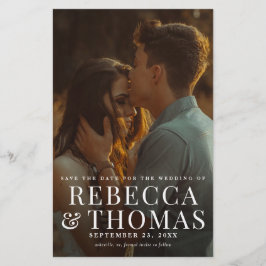 バジェットモダンフォトオーバーレイ結婚式 チラシ