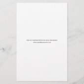 バジェットモダンフォトオーバーレイ結婚式 チラシ (裏面)