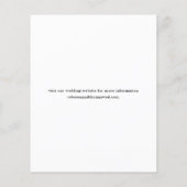 バジェットモダンフォトオーバーレイ結婚式 チラシ (裏面)