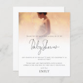 バジェットモダンフォトオーバーレイ赤ちゃんシャワー (正面/裏面)