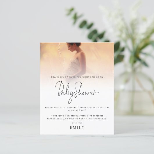 バジェットモダンフォトオーバーレイ赤ちゃんシャワー (スタンド正面)