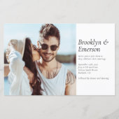 バジェットモダンフォトグランド結婚式招待状 (正面)