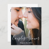 バジェットモダンフォトスクリプトカップルのシャワー (正面/裏面)