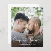 バジェットモダンフォトスクリプトLGBTQカップルのシャワー (正面/裏面)