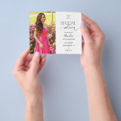 バジェットモダンフォトブライダルシャワー チラシ (手)