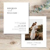 バジェットモダンフォトボホ結婚式招待状