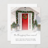 バジェットモダンフォトメリークリスマスニューホーム (正面/裏面)