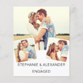 バジェットモダンフォト婚約パーティ招待状 (正面)