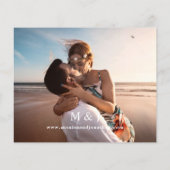 バジェットモダンフォト横型2結婚のフライヤー チラシ (裏面)