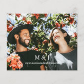 バジェットモダンフォト横結婚型フライヤー チラシ (裏面)