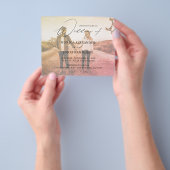 バジェットモダンフォト水平4効果結婚の値 チラシ (手)