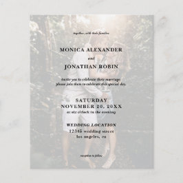 バジェットモダンフォト結婚のフライヤー チラシ