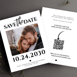 バジェットモダンフォトQRコード結婚式の日付を保存