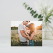 バジェットモダンフルフォトホリデーカード (スタンド正面)