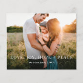 バジェットモダンフルフォトホリデーカード (正面)