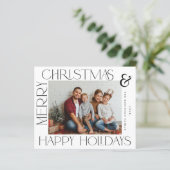 バジェットモダンフレームメリークリスマス&ホリデーズフォト (スタンド正面)
