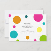 バジェットモダンブライトポルカ応援年明け写真 ノートカード (裏面)