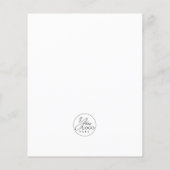 バジェットモダンブラック会社ロゴ写真クリスマス (裏面)