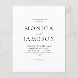 バジェットモダンブラック結婚とホワイトの2V チラシ