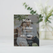 バジェットモダンブラック透明結婚写真 (スタンド正面)