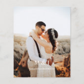 バジェットモダンブラック&ホワイト写真垂直結婚版 (裏面)