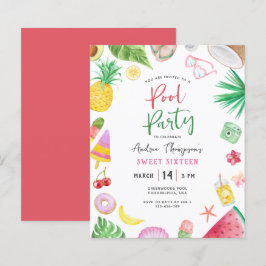 バジェットモダンプールパーティーサマースイート16誕生日